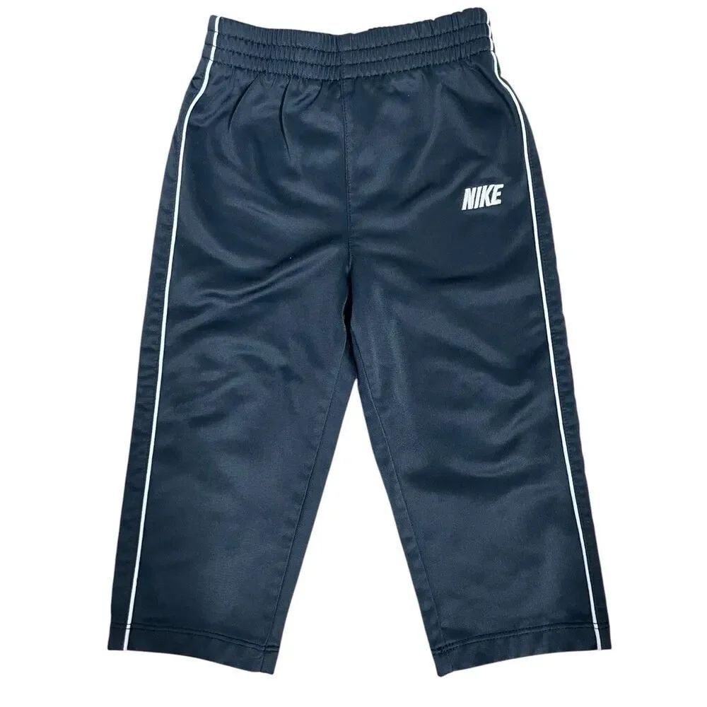 Nike Toddler Track Pants Navy Blue Athletic Joggers 24M Logo Side Stripe